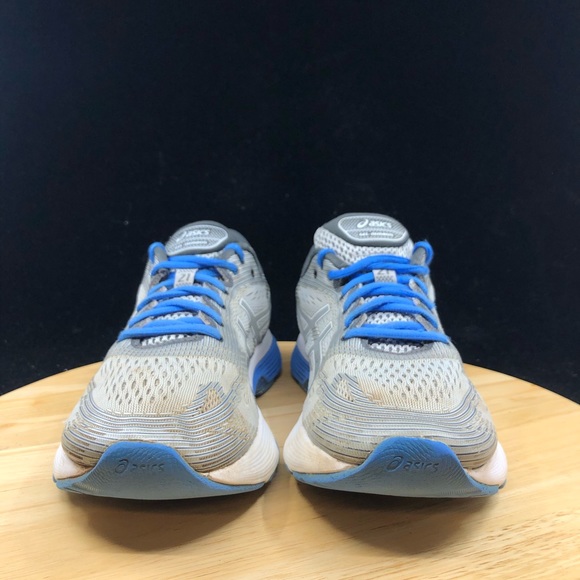 Asics Womens Gel Nimbus 21 1012A156 Gray Blue - Picture 3 of 9